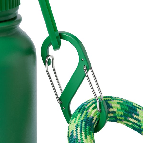 Show full view: Frisco Water Bottle with Treat Food Container, Green slide 4 of 10