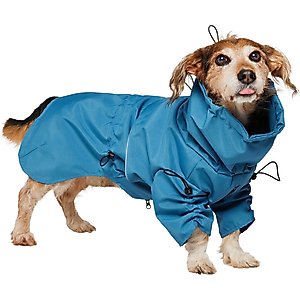Frisco Water Resistant Dog Raincoat, Blue, Medium