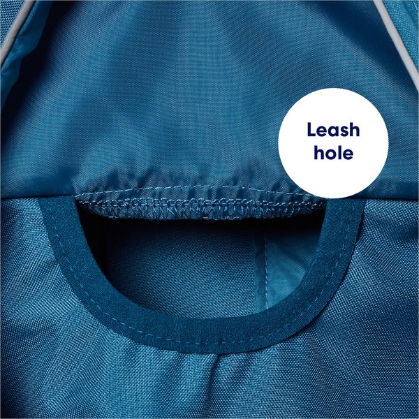 Show full view: Frisco Water Resistant Dog Raincoat, Blue, Small slide 6 of 11