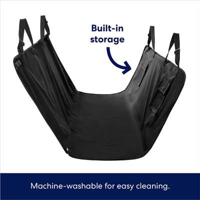 Show full view: Frisco Water Resistant Hammock Car Seat Cover, Regular, Black slide 5 of 7