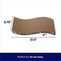 Frisco Wave Cat Scratcher Toy with Catnip, Moon & Stars slide 2 of 4