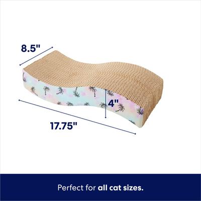 Show full view: Frisco Wave Cat Scratcher Toy with Catnip, Tropical Palm Tie Dye slide 2 of 5