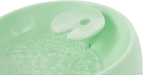 Show full view: Frisco Whimsical Leaf Round Dog & Cat Fountain, Mint Green, 50-oz, 1 count slide 3 of 7