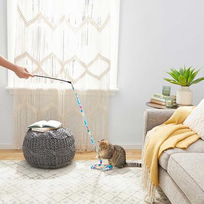 Show full view: Frisco Wire + Fabric Teaser Cat Toy, Neon Bubbles slide 6 of 6