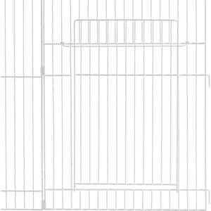 Frisco Wire Small Pet Playpen with Door, White, 29-in