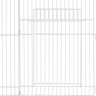 Show full view: Frisco Wire Small Pet Playpen with Door, White, 29-in slide 3 of 8