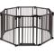Show in main carousel: Frisco Wood and Metal 8-Panel Configurable Gate and Playpen, Espresso slide 4 of 10