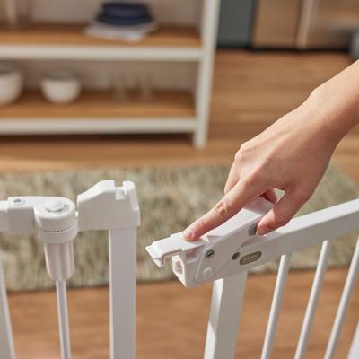 Show full view: Frisco Wood and Metal 8-Panel Configurable Gate & Playpen, Farmhouse White slide 7 of 11