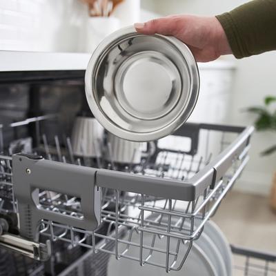 Show full view: Frisco Wooden Bars Dog & Cat Double Bowl Diner, Black, Medium: 3 cup, 1 count slide 6 of 9