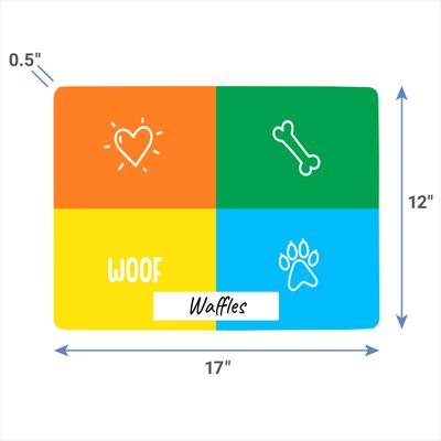 Show full view: Frisco Woof Personalized Dog & Cat Placemat slide 4 of 4