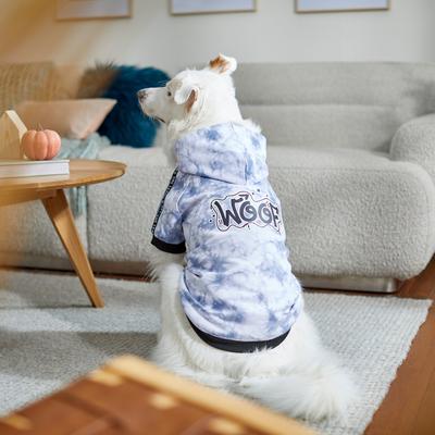 Show full view: Frisco Woof Tiedye Print Dog & Cat Hoodie, X-Small slide 8 of 10