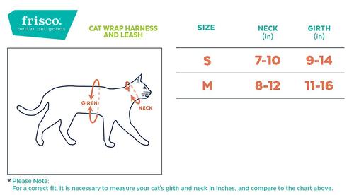 Show full view: Frisco Wrap Cat Harness, Medium: 11 to 16-in chest slide 3 of 9