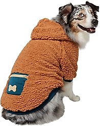 Frisco Wubby Textured Fleece Dog & Cat Hoodie w/ Pocket, XX-Large