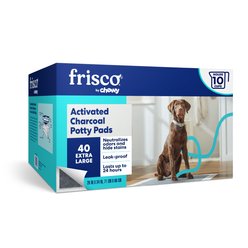 Frisco X-Large Charcoal Dog Training & Potty Pads, 28 x 34-in, Unscented, 40 count