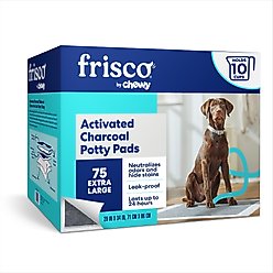 Frisco X-Large Charcoal Dog Training & Potty Pads, 28 x 34-in, Unscented, 75 count