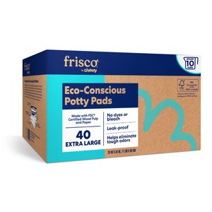 Frisco X-Large Eco-Conscious Dog Training & Potty Pads, 28 x 34-in, Unscented, 40 count