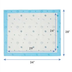 Frisco X-Large Premium Dog Training & Potty Pads, 28 x 34-in, Unscented, 21 count, Paws & Bones slide 2 of 9