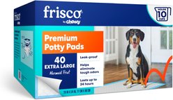 Frisco X-Large Premium Dog Training & Potty Pads, 28 x 34-in, Unscented, 40 count, Mermaid Print