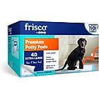 Frisco X-Large Premium Dog Training & Potty Pads, 28 x 34-in, Unscented, 40 count, Paws & Bones