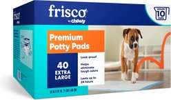 Frisco X-Large Premium Dog Training & Potty Pads, 28 x 34-in, Unscented, 40 count