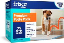Frisco X-Large Premium Dog Training & Potty Pads, 28 x 34-in, Unscented, 75 count