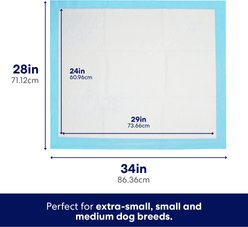 Frisco X-Large Premium Dog Training & Potty Pads, 28 x 34-in, Unscented, 75 count slide 2 of 9