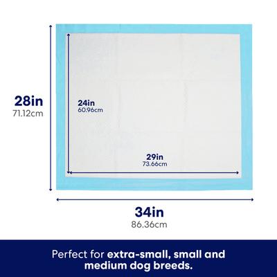 Show full view: Frisco X-Large Premium Dog Training & Potty Pads, 28 x 34-in, Unscented, 75 count slide 2 of 10