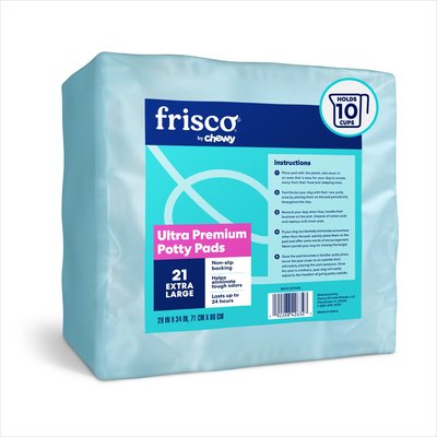 Frisco Frisco X-Large Ultra Premium Non-Skid Dog Training & Potty Pads, 28 x 34-in, Unscented, 21 count