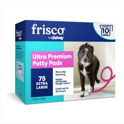 Frisco X-Large Ultra Premium Non-Skid Dog Training & Potty Pads, 28 x 34-in, Unscented, 75 count