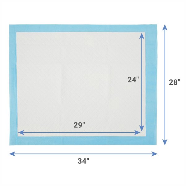 Show full view: Frisco X-Large Ultra Premium Non-Skid Dog Training & Potty Pads, 28 x 34-in, Unscented, 75 count slide 2 of 10