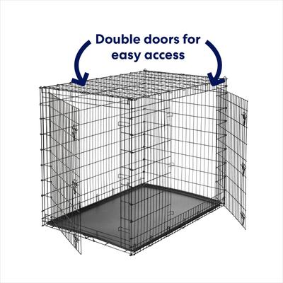 Show full view: Frisco XX-Large Heavy Duty Double Door Wire Dog Crate, XX-Large slide 4 of 9