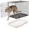 Show in main carousel: Frisco XX-Large Heavy Duty Single Door Wire Dog Crate, 54 inch & Frisco Quilted Dog Crate Mat, Ivory, 54-in slide 1 of 6