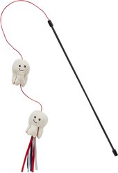 Frisco Zoomies & Chill Popcorn Teaser Wand Cat Toy with Catnip