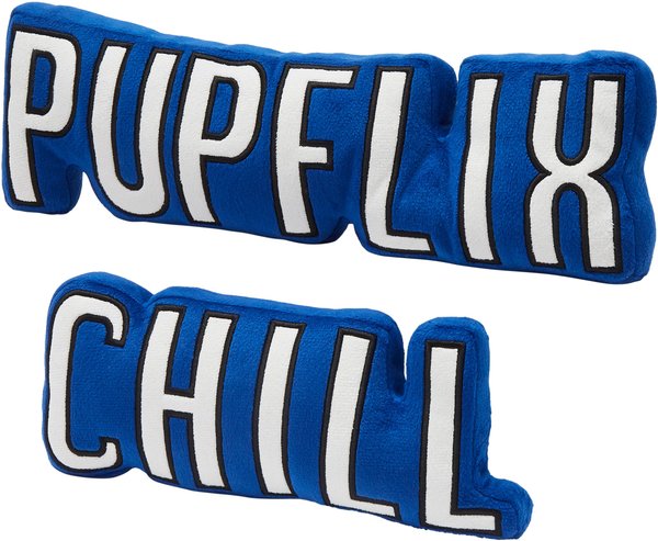 FRISCO Zoomies Chill Pupflix Chill Plush Squeaky Dog Toy,