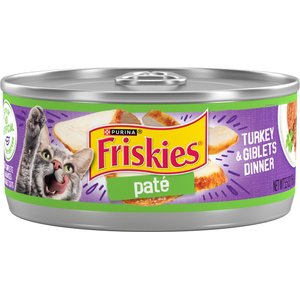 Friskies Classic Pate Adult Turkey & Giblets Dinner Canned Wet Cat Food Friskies Classic Pate Adult Turkey & Giblets Dinner Canned Wet Cat Food