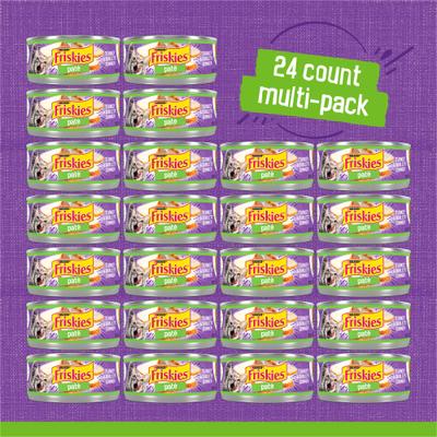 Show full view: Friskies Classic Pate Adult Turkey & Giblets Dinner Canned Wet Cat Food, 5.5-oz, case of 24 slide 3 of 9