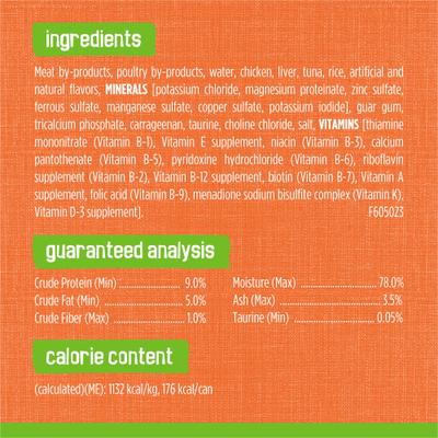 Show full view: Friskies Classic Pate Chicken & Tuna Dinner Canned Cat Food, 5.5-oz, case of 24 slide 6 of 9
