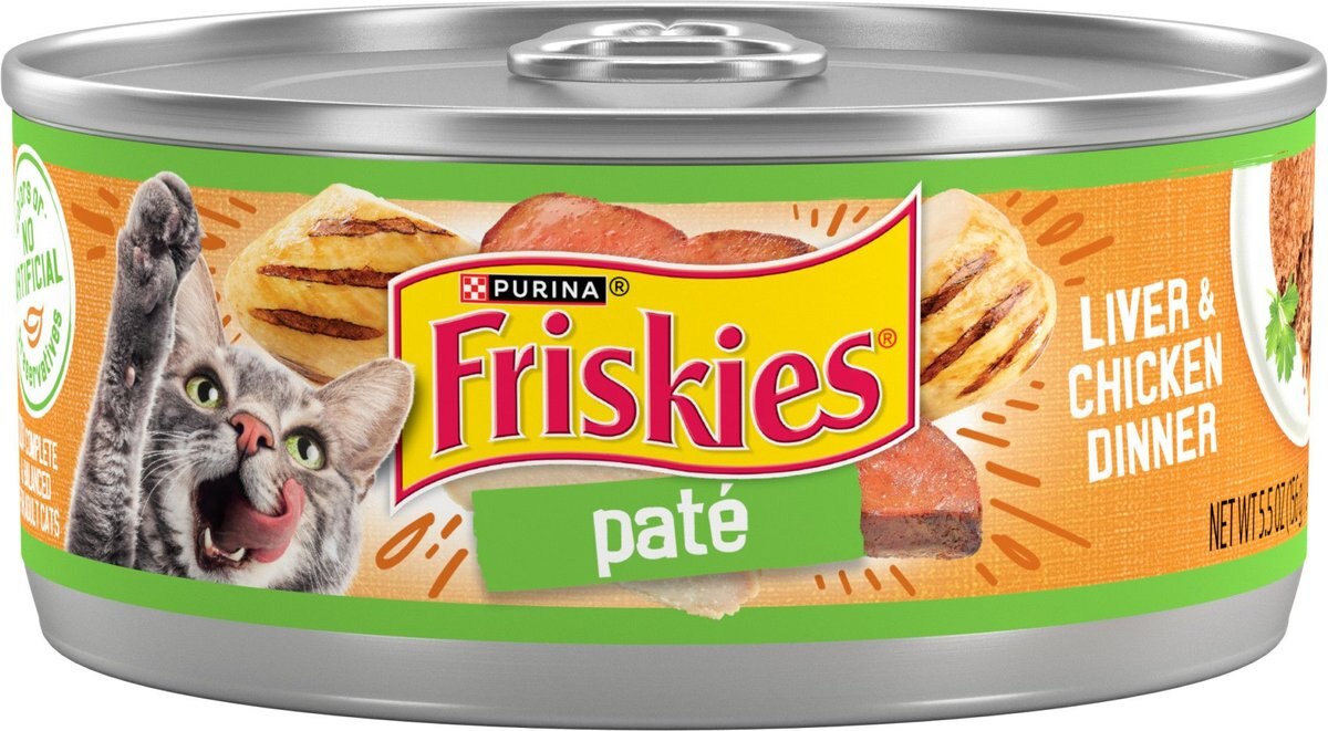 Friskies Classic Pate Liver & Chicken Dinner Canned Cat Food