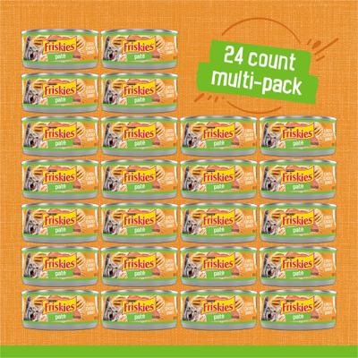 Show full view: Friskies Classic Pate Liver & Chicken Dinner Canned Cat Food, 5.5-oz, case of 24 slide 3 of 9