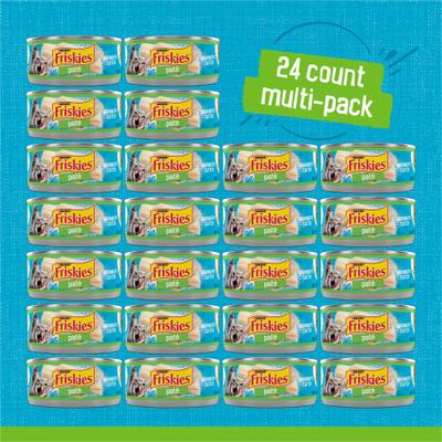 Show full view: Friskies Classic Pate Mariner's Catch Canned Cat Food, 5.5-oz, case of 24 slide 3 of 10