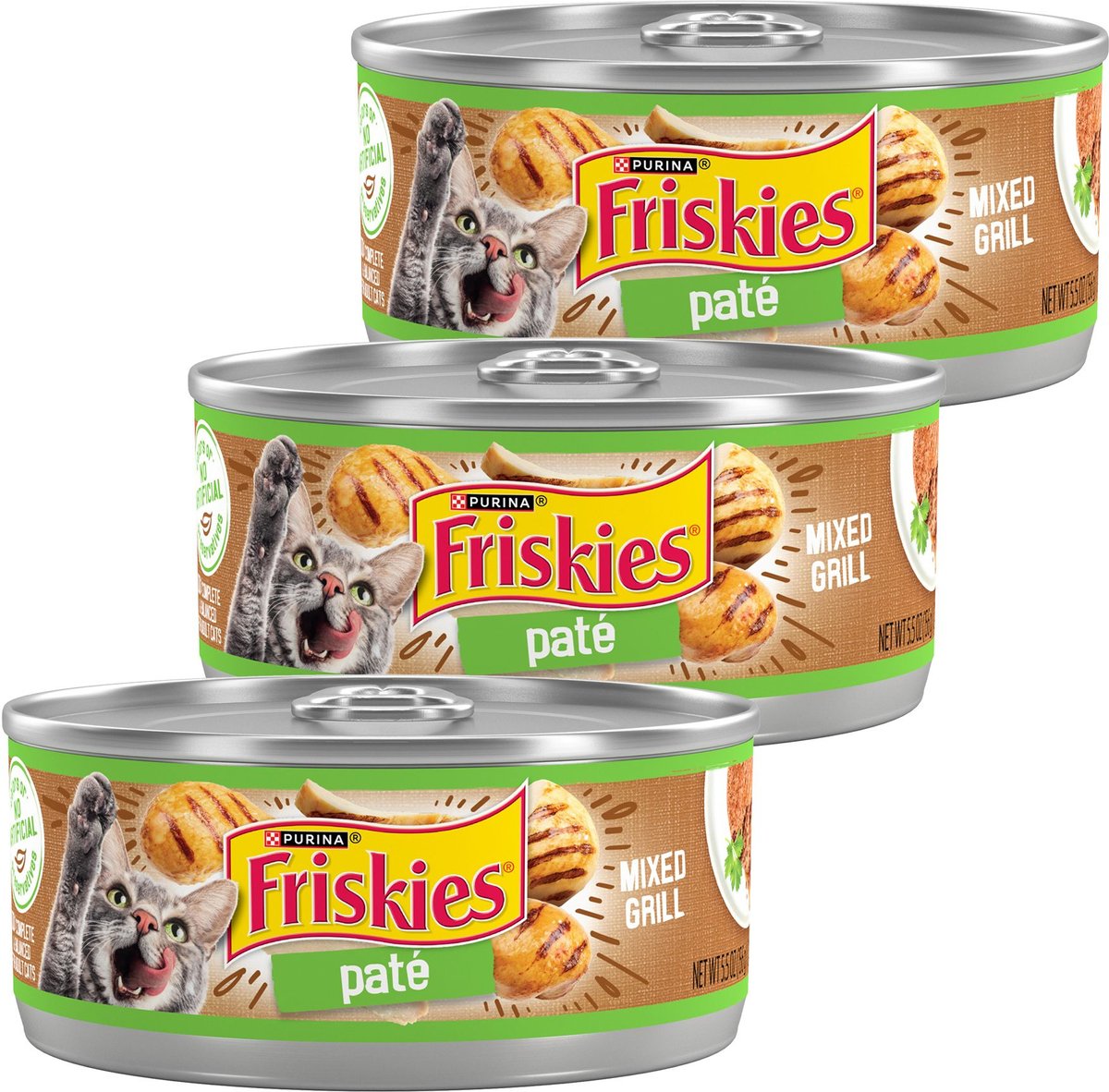 Friskies Classic Pate Mixed Grill Canned Cat Food