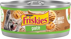 Friskies Classic Pate Mixed Grill Canned Cat Food, 5.5-oz can, case of 4