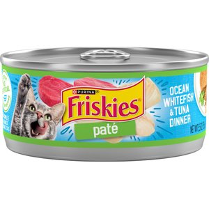 Friskies Classic Pate Ocean Whitefish & Tuna Dinner Canned Cat Food