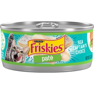 Friskies Classic Pate Sea Captain's Choice Canned Cat Food, 5.5-oz, case of 24