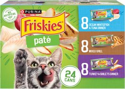 Friskies Classic Pate Variety Pack Canned Cat Food, 5.5-oz, case of 24