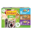 Friskies Classic Pate Variety Pack Canned Cat Food, 5.5-oz, case of 24