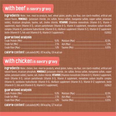 Show full view: Friskies Extra Gravy Chunky Variety Pack Canned Cat Food, 5.5-oz, case of 24 slide 5 of 10