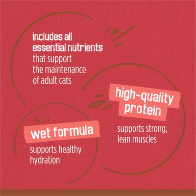 Show full view: Friskies Extra Gravy Chunky with Beef in Savory Gravy Canned Cat Food, 5.5-oz, case of 24 slide 7 of 10