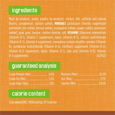 Show full view: Friskies Extra Gravy Pate with Chicken in Savory Gravy Canned Cat Food, 5.5-oz, case of 24 slide 7 of 10