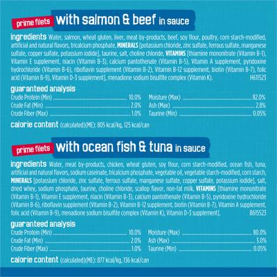 Show full view: Friskies Fish-A-Licious Variety Pack Canned Cat Food, 5.5-oz, case of 32 slide 5 of 9